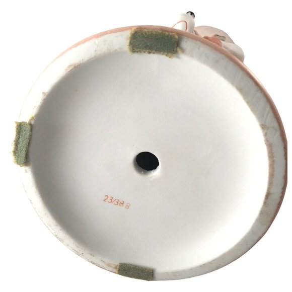 Vintage Figurine Boy with Dog in Pink Andrea by Sadek Bisque Porcelain 10" - Picture 5 of 7